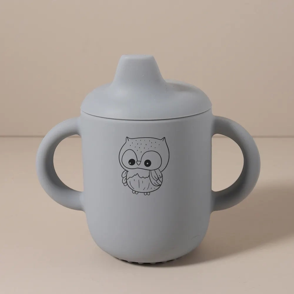 Personalized Baby Silicone Sippy Cup with Name – Custom Toddler Water Bottle