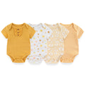Cartoon Cute 4-Piece Baby Boy Girl Bodysuits Cotton Soft Newborn Unisex Onesies 0-12M Short Sleeves Infant Clothes