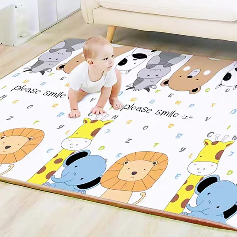 Crawling Play Mats Double Sided Pattern Baby Activities Non-toxic EPE Baby Activity Gym Room Mat Game Mat for Children's Mat Rug