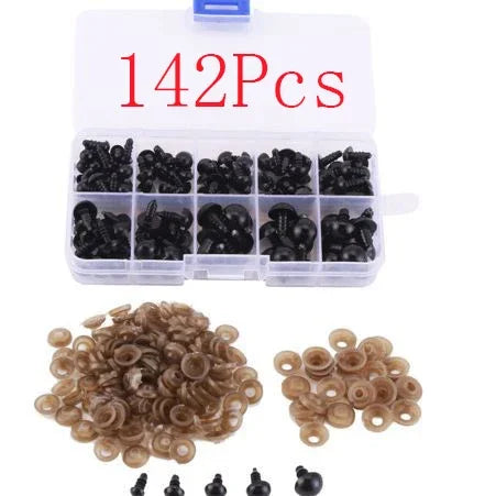 DIY Plush Toy Eye Ball Doll Accessories Eye Nose Needle Insert Glass Simulation Doll Eye Toy Dough Sculpture