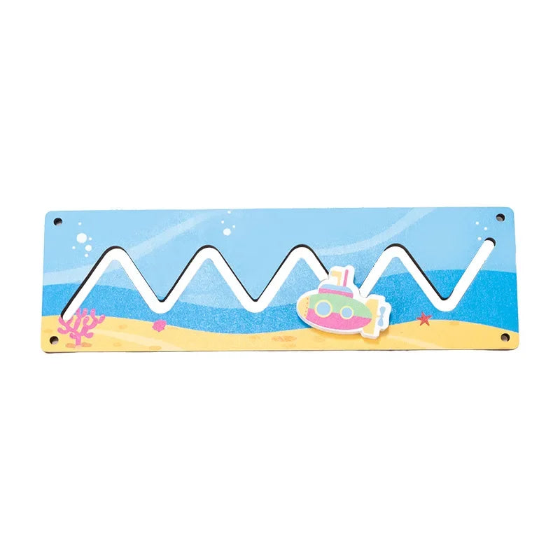 Montessori Wooden Busy Board Educational Toy With Zipper Numeric Letters Cloud Pairing Learning Gift