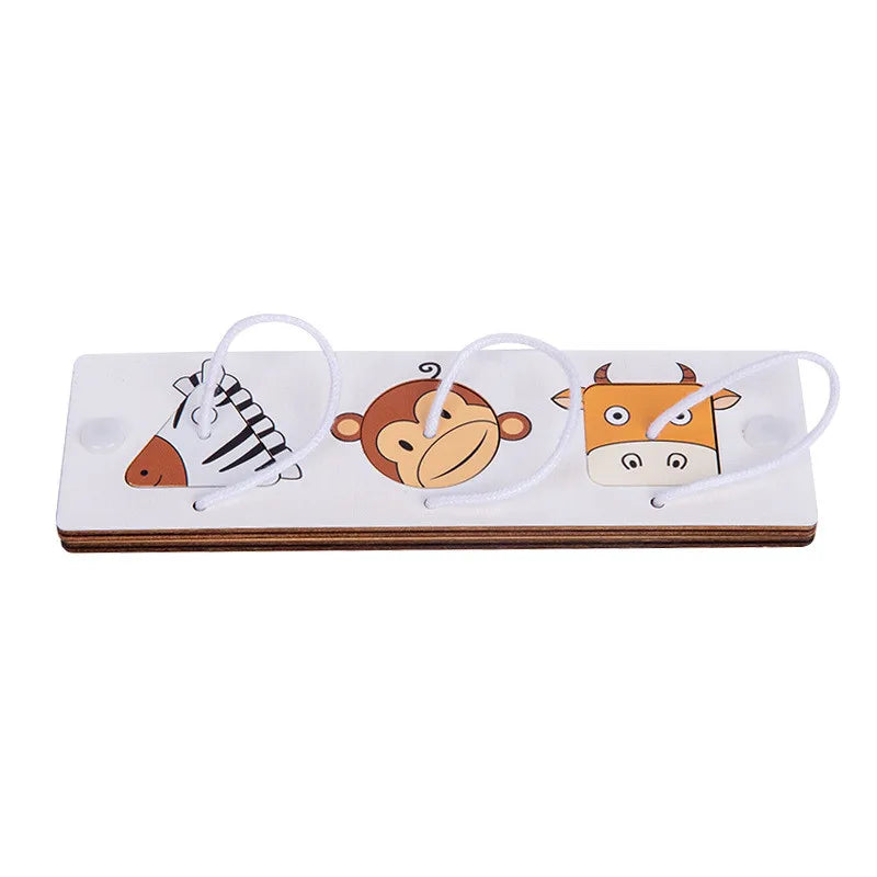 Busy Board Educational Toy With Wooden Turntable Zipper Abacus Key Identifier Paired Accessories