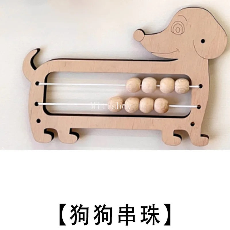 Busy Board Montessori Wooden Toy Educational Toy For Ages 3 And Up Accessories Carriage Castle Slide MB001