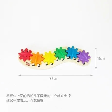 Diy Montessori Busy Board Educational Toy Bee Flower Gear Gate Led Lamp Drum Learning