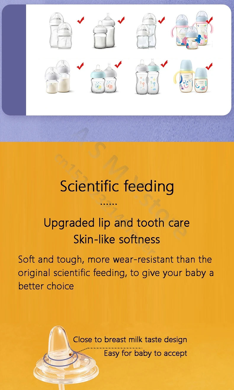ANPEI Suitable for Avent   wide-bore bottle handle / teat / bottle base / screw teeth - dust cap / bottle accessories