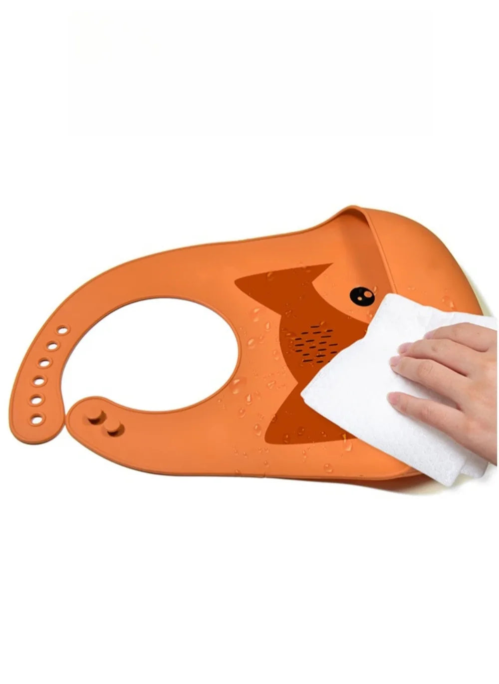 New Hot Soft Silicone Baby Feeding Bibs Waterproof BPA Free Antibacterial Adjustable Toddler Kids Large Pocket Bib Easy Clean