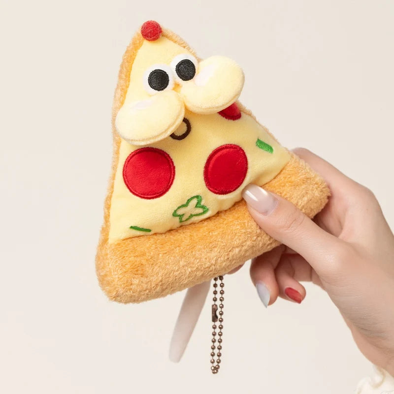 Pizza Mouse Plush Toys Hanging Pendants Creative Pizza Multiple Flavors Adorable Mouse Dolls Gifts For Birthday 14cm Decoration