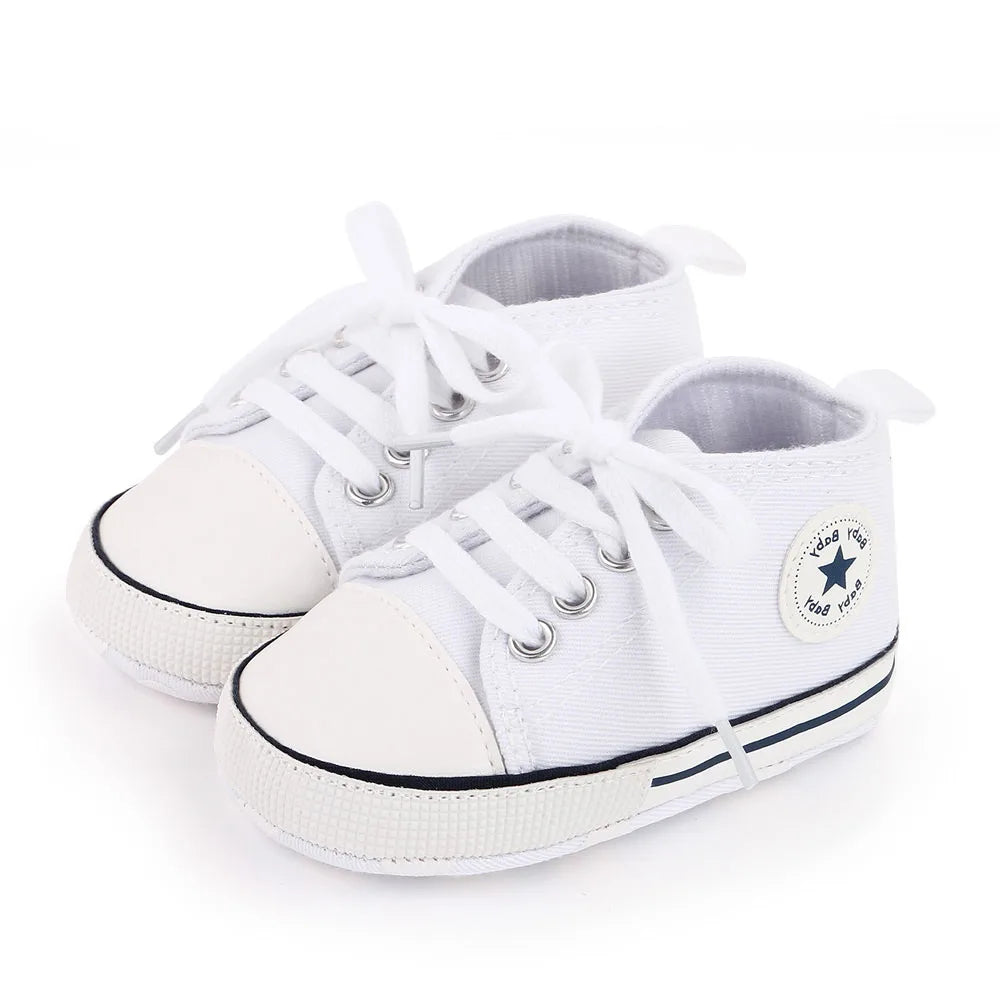 Carter's Baby Shoes First Walker Canvas Sneakers Non Slip Soft Sole For Toddlers