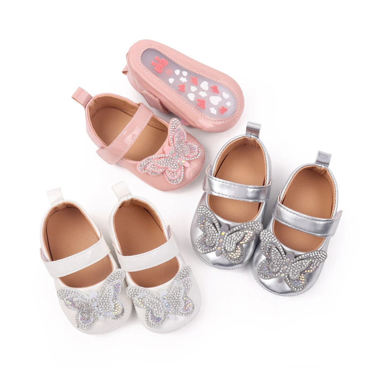 2025 Baby Girls Princess Pre-walking Indoor Outdoor Toddler Shoes With Comfortable TPR Sole and Fashion Design For 0-18M BBW5121