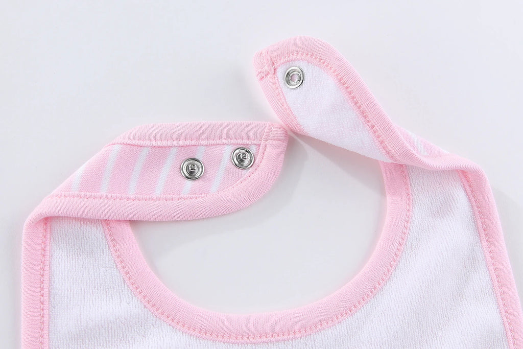 10-Pack Fashion Cute Baby Boys Girls Clothing Set 0-12 Months Bebe Unisex Short Sleeve Bodysuits+Bibs Suits Summer Newborn Cloth