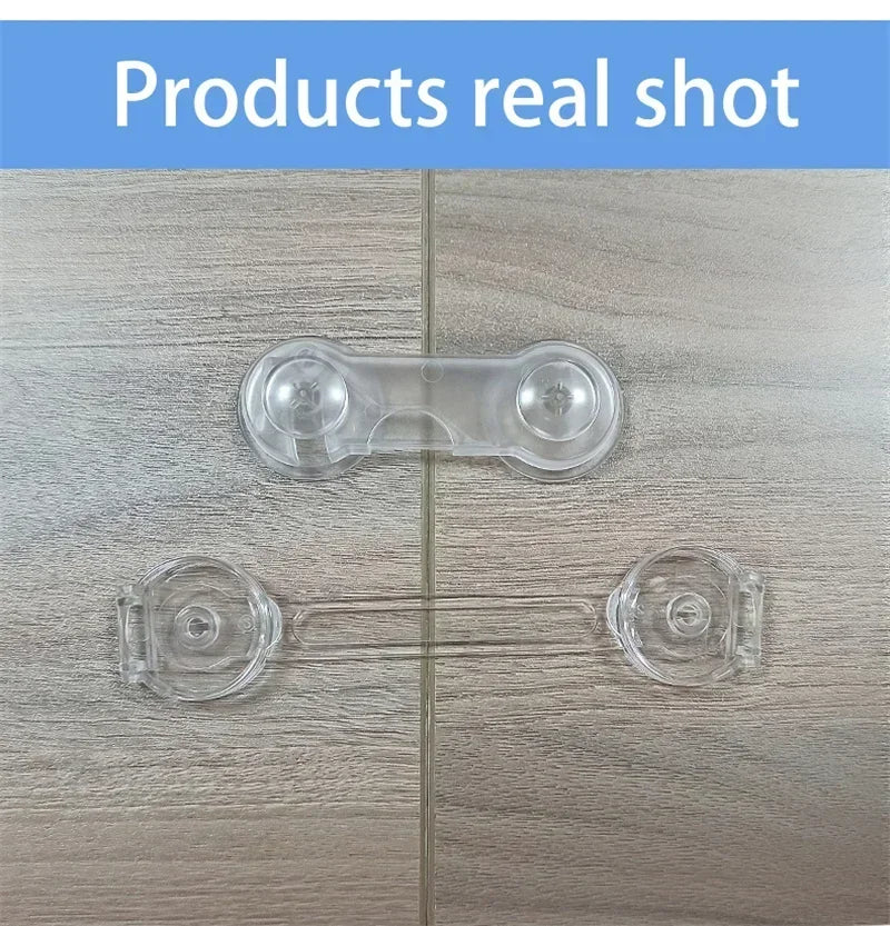 2-6Pcs Security Protection Lock Home Baby Safety Multifunction Drawer Lock Child Protect Toilet Refrigerator Lock Door Buckle
