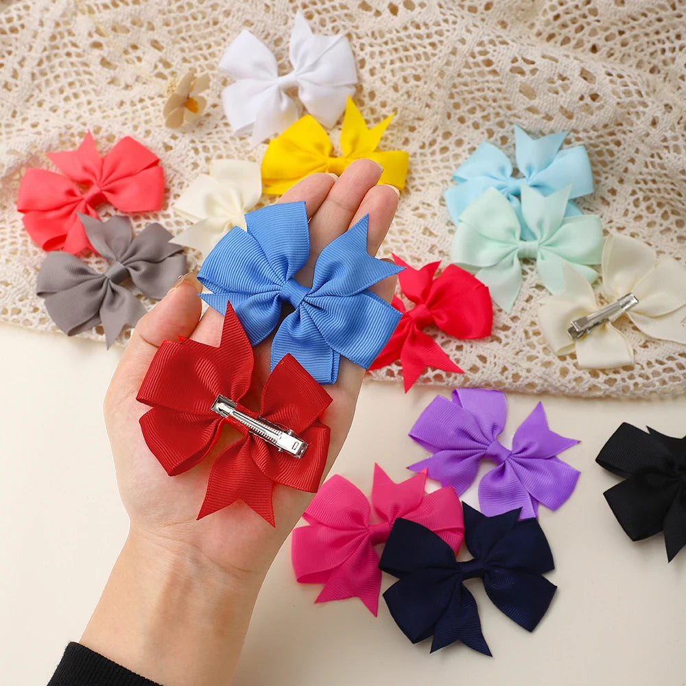 25/30/40/50/60Pcs 3inch Sunflower Hairclips for Children's Hair Accessories Wholesale Kids Baby Hairpin Girls Headclip