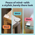 Transparent Corner Guards & Edge Safety Bumpers - Clear Baby Proofing Protectors for Wood, Metal, Glass Tables (12 Pcs)