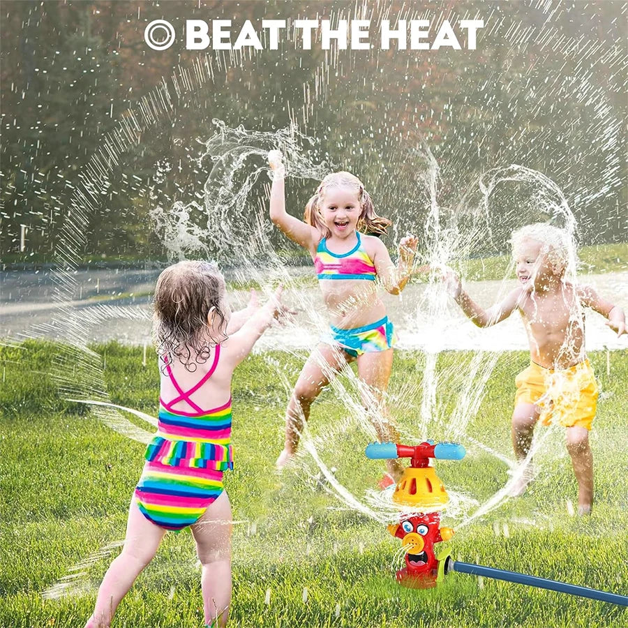 Fire Hydrant Water Spray Dog Toy Outdoor Dog Sprinkler Activated with Swivel Nozzle for Summer Outdoor Shower Dog Drinking Toy