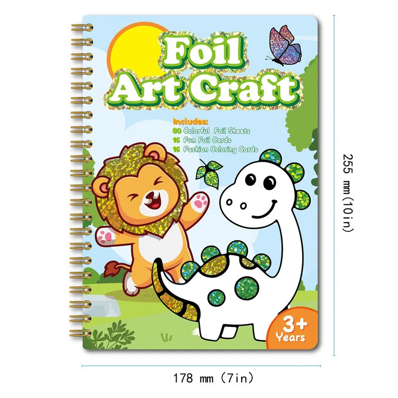 DIY Cartoon Magical Transfer Painting Crafts for Kids Arts and Crafts Toys Children Creative Educational Learning Drawing Toys