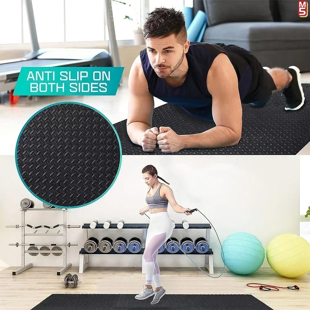 1-20PCS Soft Foam Interlocking Carpet Tiles - Non-Slip Puzzle Floor Mats Ideal for Home Gym and Baby Playroom  Rugs for Bedroom