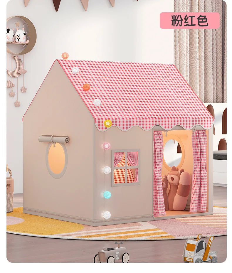 Kid Toys Tipi Tent Princess Girl Castle Play House Children Small House Folding Playtent Baby Tent Chrismas Gift No Light Ball