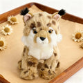 25CM Anime Yellow Leopard Plush Toy Ultra-Soft Simulated Animal Cute Wildlife Doll Lifelike Collectible Kids Gift