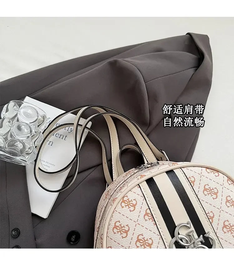Elegant Leather Vintage Diaper Bag: Luxury Crossbody Handbag For Women With Designer Letter Logo And Large Tote Capacity