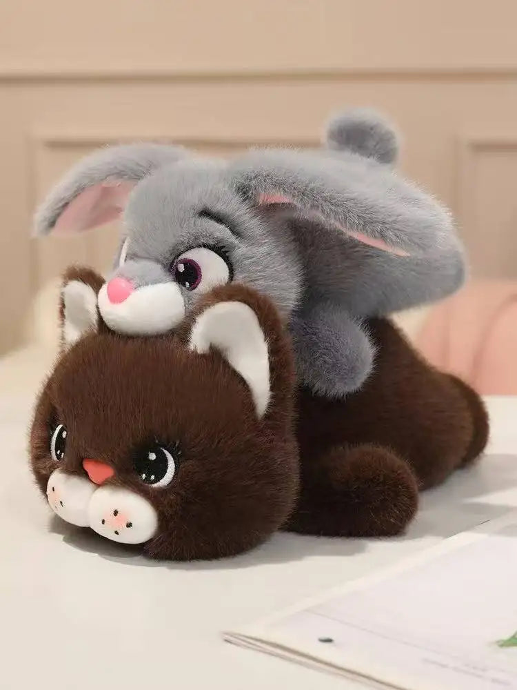 Companion Latest Lying Rabbit Red Panda Baby Elephant Doll Kawaii Stuffed Plush Toy Cartoon Anime Cute Pillow Kids Birthday Gift