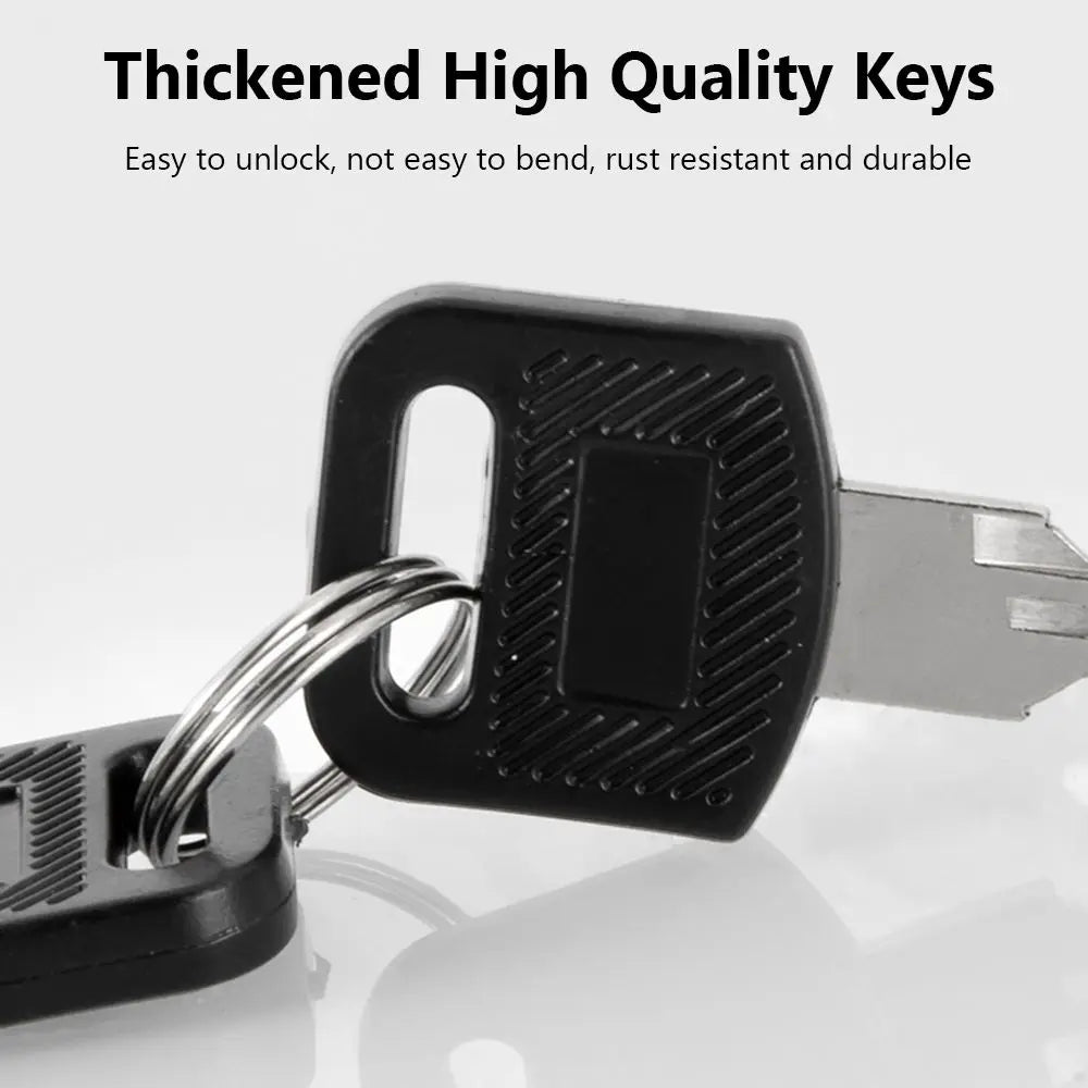 Office Burglarproof Zinc Alloy Cabinet Locker Wardrobe 2 Keys Drawer Lock