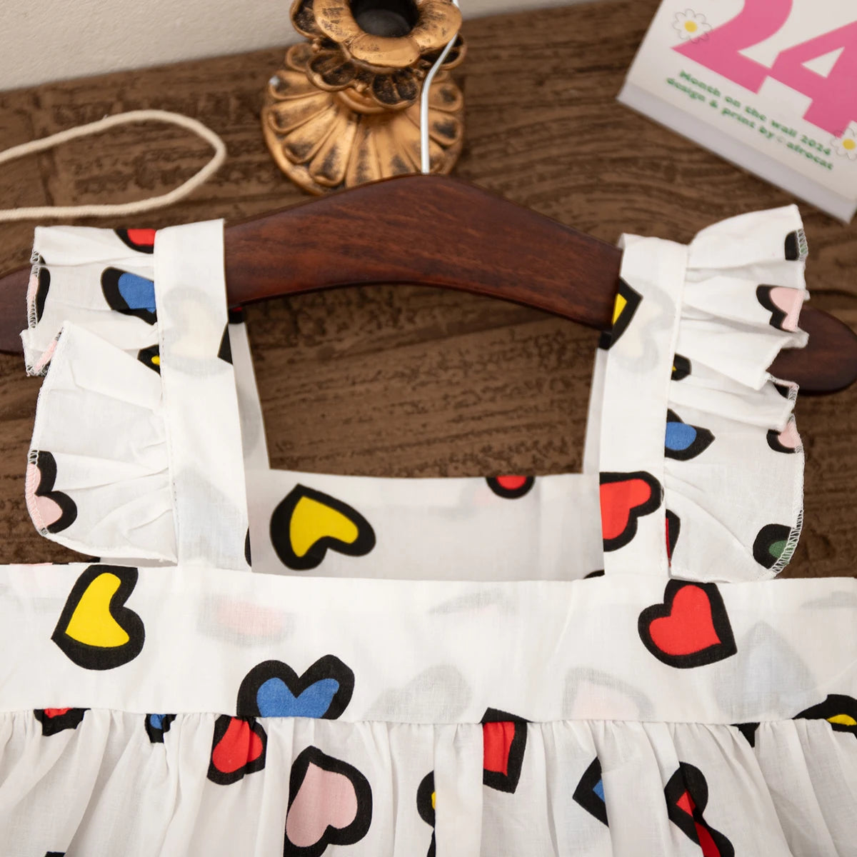 Send A Cartoon Ornament  Summer Cotton Comfortable Fashion Lovely Baby Girl Dress Korean Style Casual Toddler Beach Dress
