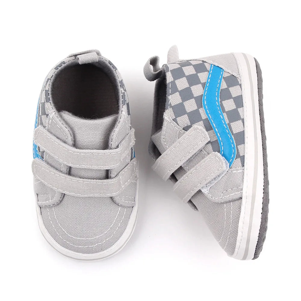 Baby Casual Shoes for Boy Spring Autumn Soft Soled Hook & Loop Fashion Design Comfortable Walking Sneakers Infant Shoes D2545