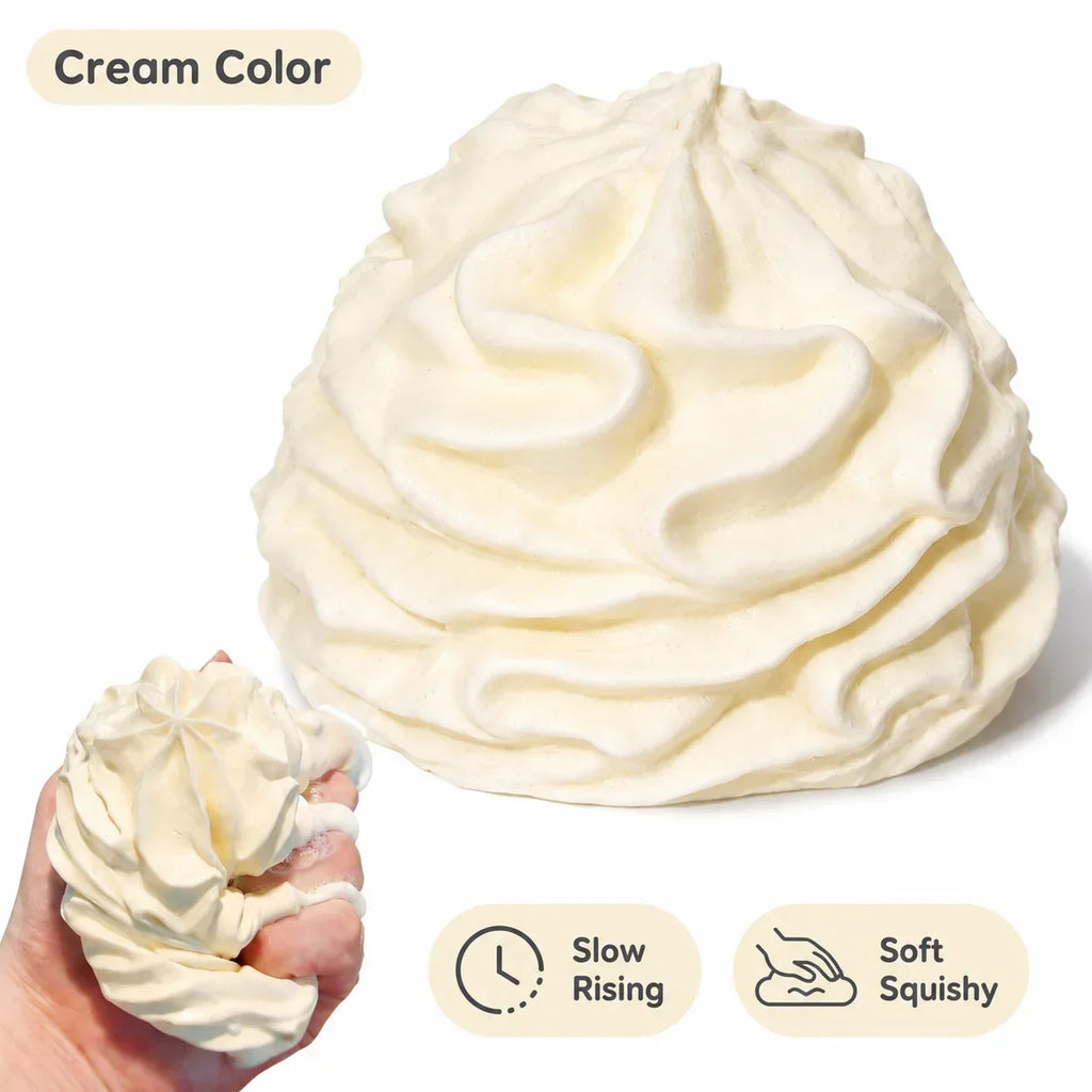Cream Swirl Squishy Toy Slow Rising Imitation Whipped Cream Fidget Toy Soft Squeeze Stress Relief Decompression Party Gift