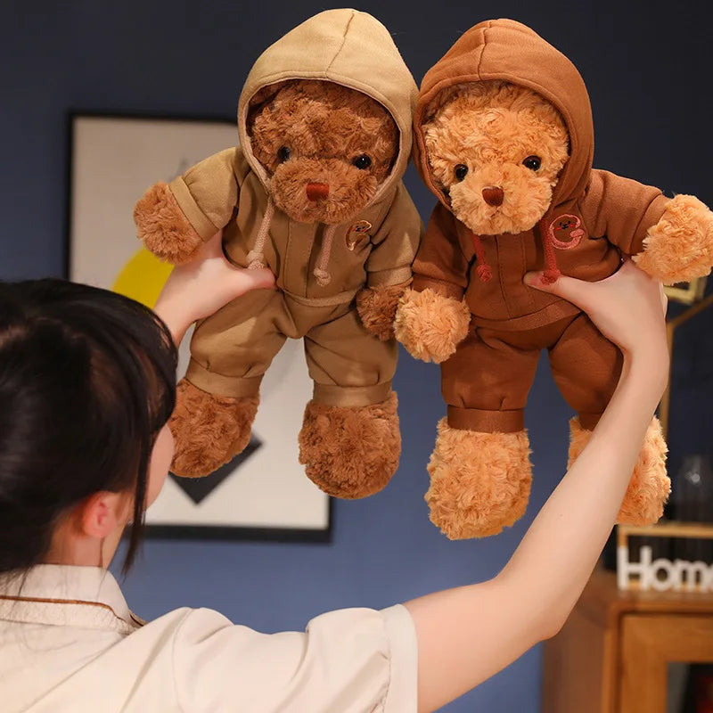 Cute Cartoon Motion Bear Plush Toy 38/50cm Stuffed Animal Doll High Quality Birthday Gift Party Favor for Kids