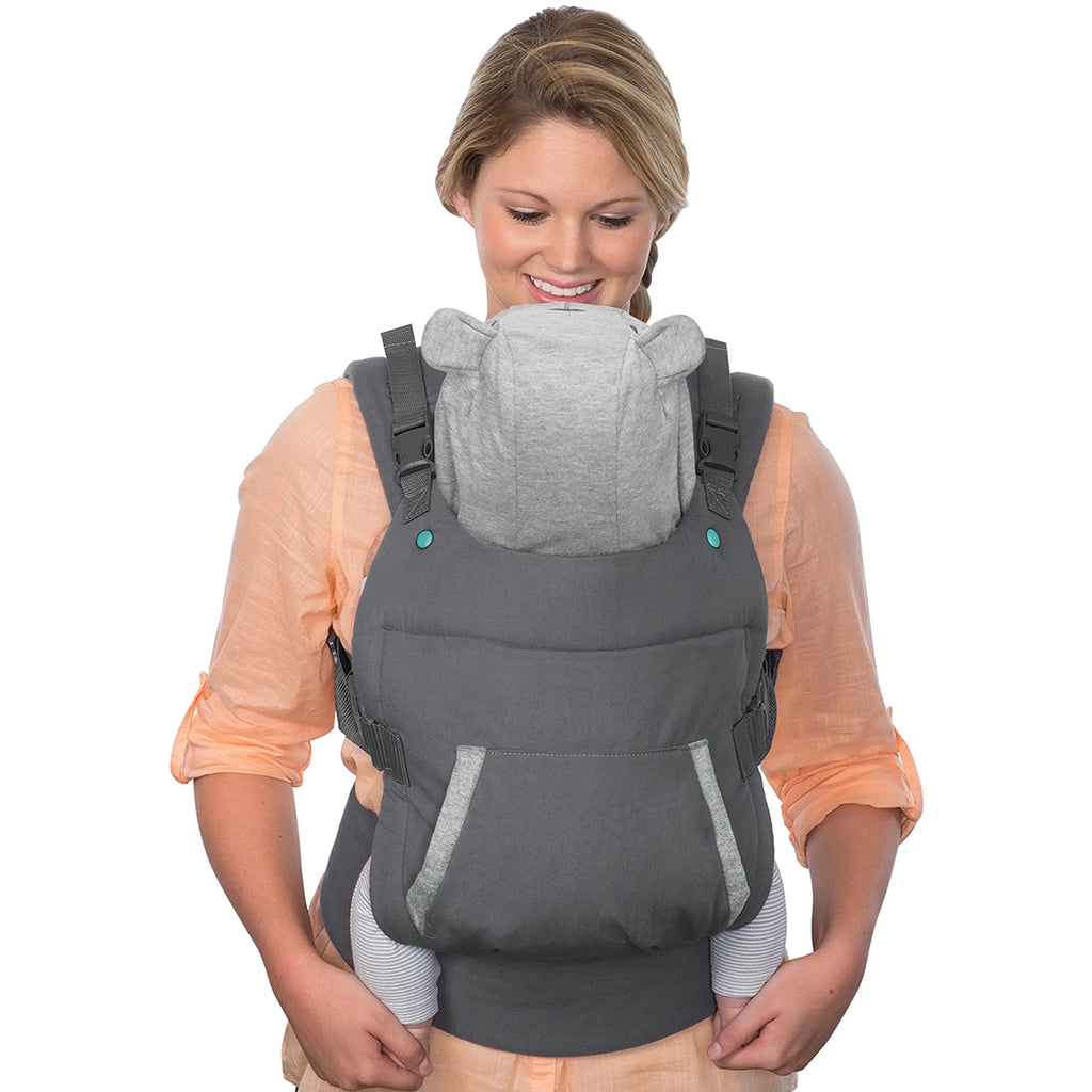 Newborn to Toddler Baby Carrier Ergonomic Infant Carrier with Hip Seat Lumbar Support Multi-Position Front and Back Carry