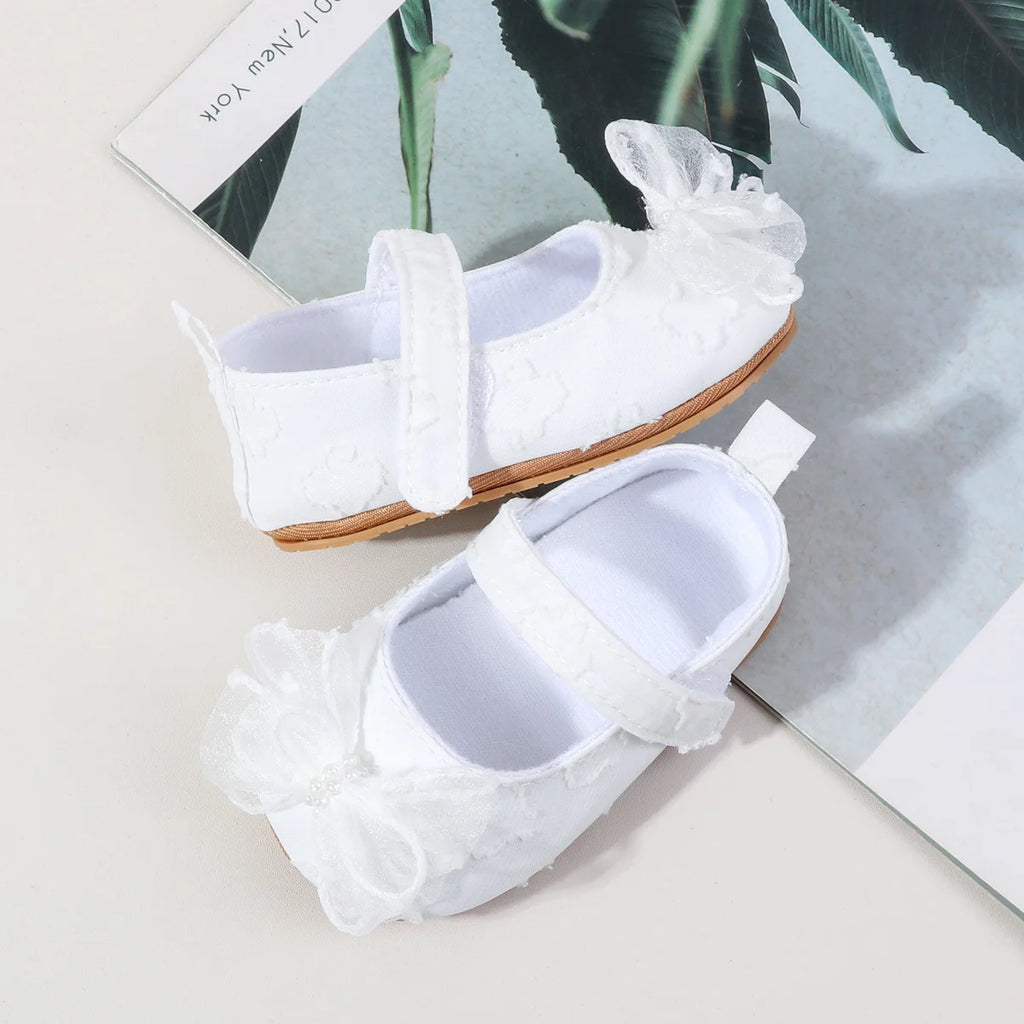 Spring And Summer Baby Girls Princess Shoes Cute Design First Walking Indoor Outdoor Toddler Shoes For 0-18 Months