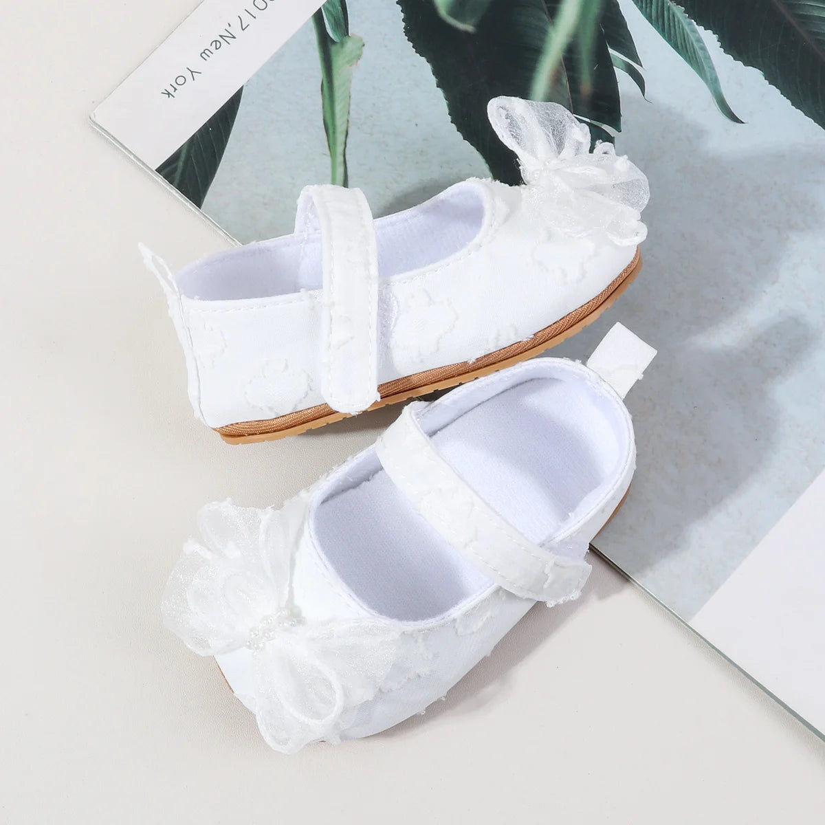 Spring And Summer Baby Girls Princess Shoes Cute Design First Walking Indoor Outdoor Toddler Shoes For 0-18 Months