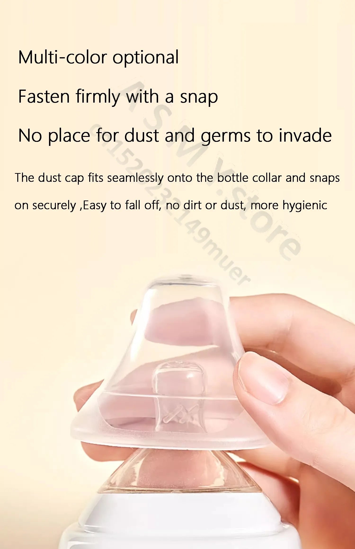 Suitable for hegen bottle accessories, storage box cover/cup cover/handle/dust cover+bottle collar straw square bottle universal