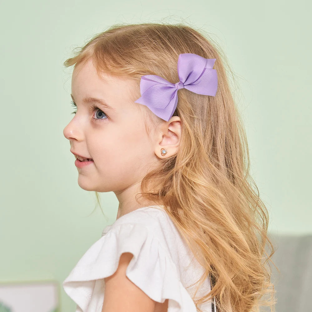 30Pcs Random Color 4.9x3.15 Inch Bowknot Hair Bangs Clips for Girls Party Travel Hairgripes Dress Up for Kids Hair Accessories