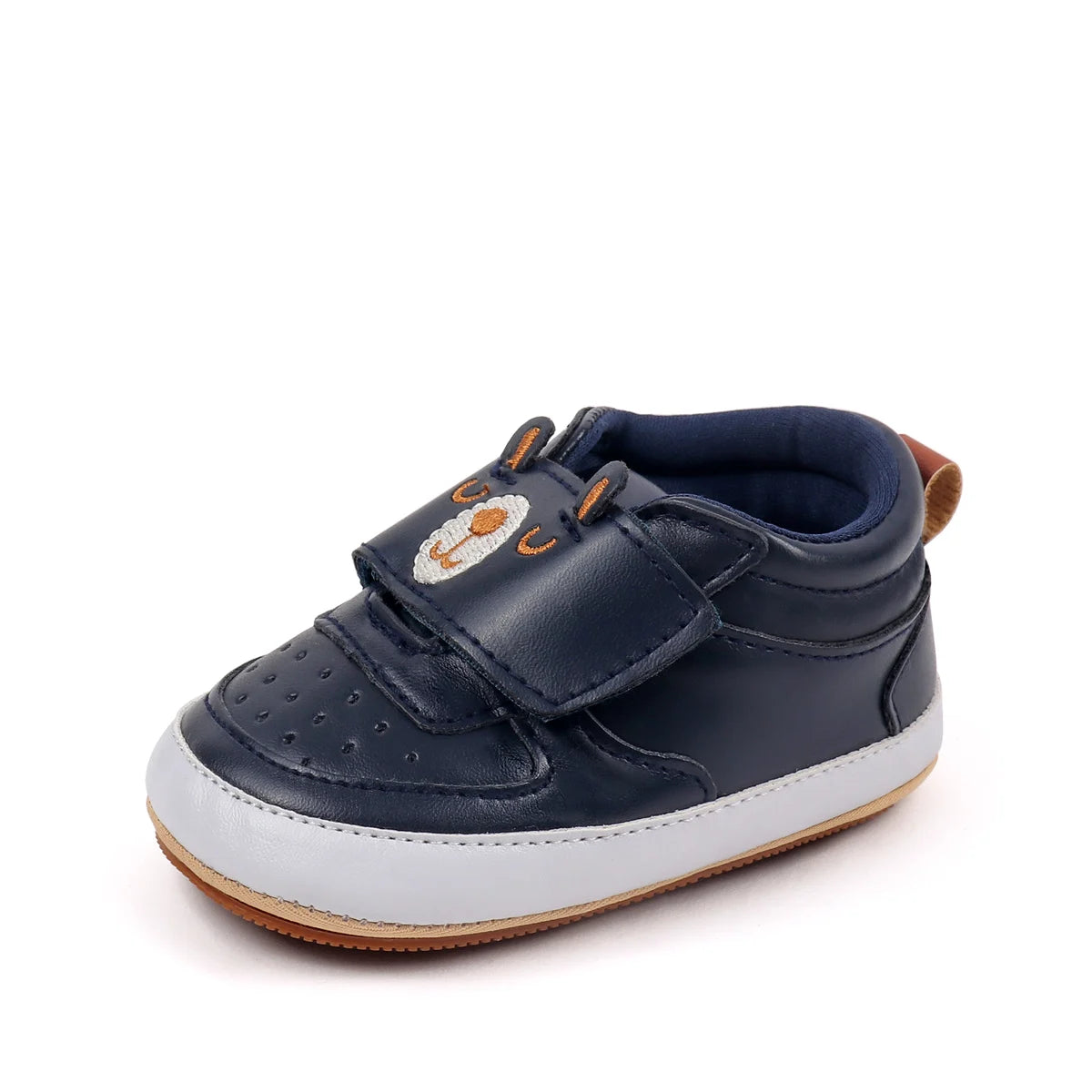 Baby Shoes White Sneakers Non Slip Pu Upper Casual Sports Shoes For Babies And Toddlers Model 2025