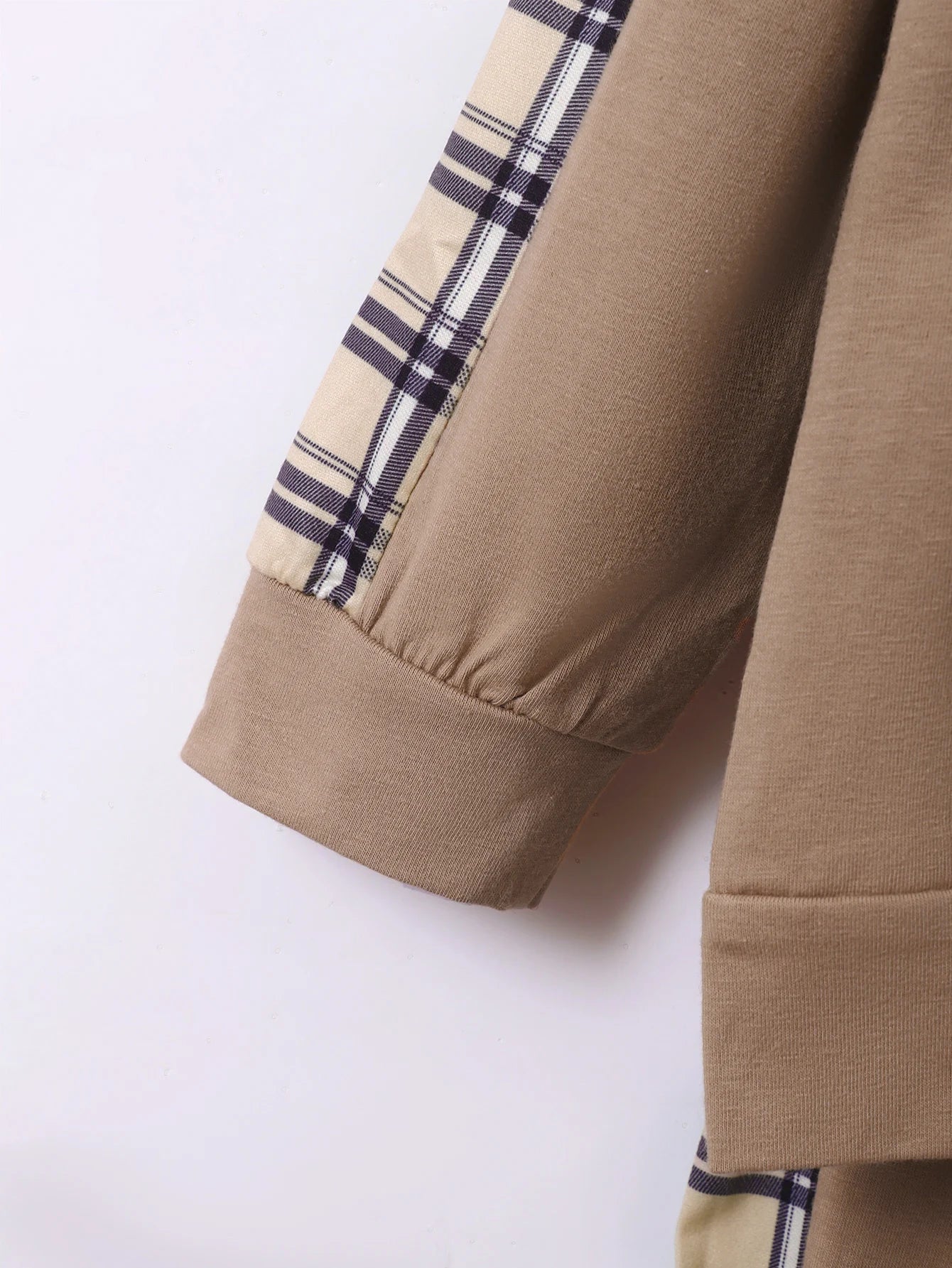 1-6 Year old Boys' Hoodie Set Checkered Pocket, Long sleeved Pants 2Pcs/Set Children's clothing boys' spring autumn sports suit