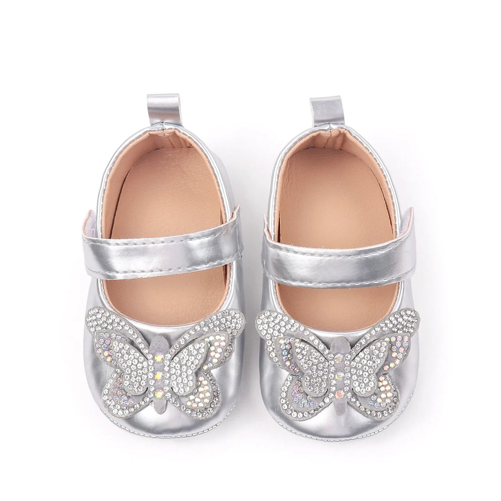 2025 Baby Girls Princess Pre-walking Indoor Outdoor Toddler Shoes With Comfortable TPR Sole and Fashion Design For 0-18M BBW5121