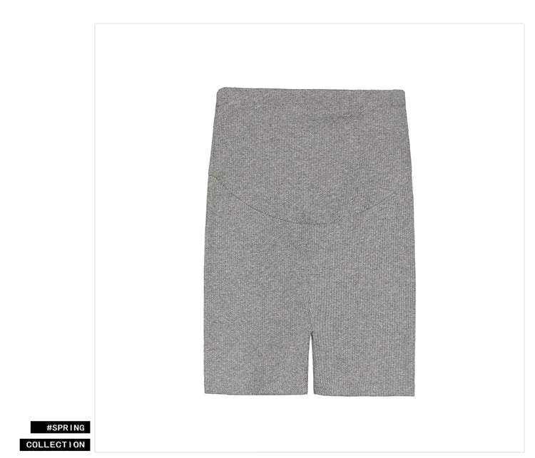 Pregnant Women Summer Pants Comfortable Cotton Trousers Letters Embroidery Pregnancy Short Leggings Slim Stripe Maternity Shorts