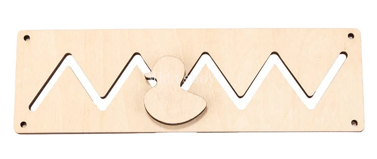 Montessori Wooden Busy Board Educational Toy For Early Learning With Castle Gear Crocodile Zippers Geometric Puzzles