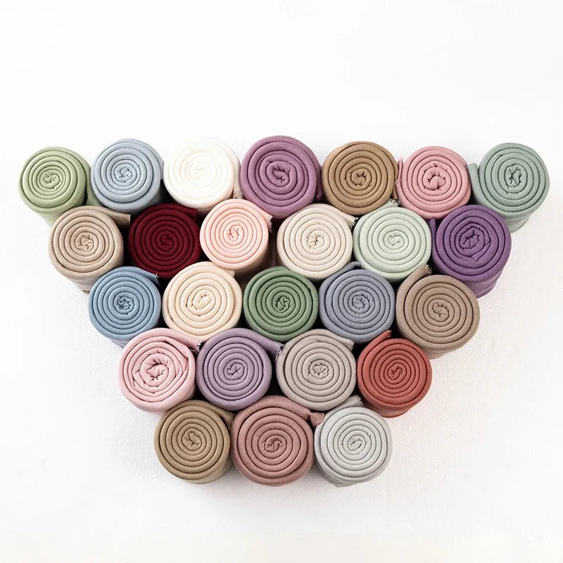 32x170CM Soft Stretch Wrapping Newborn Photography Prop Wool Blanket Swaddle For Baby Photo Prop Infant Studio Shoot Accessories