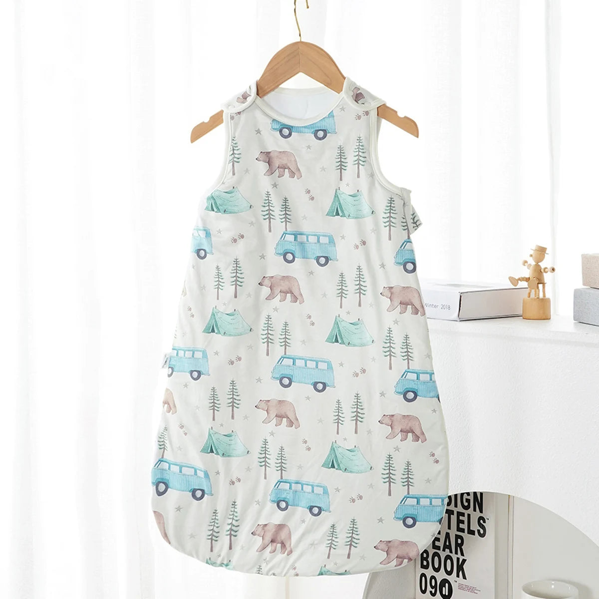 Elinfant Baby Sleeping Bag Sleeveless Design Keeps Baby Warm For Autumn Winter Cozy