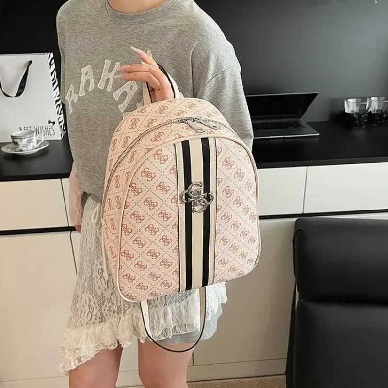 Elegant Leather Vintage Diaper Bag: Luxury Crossbody Handbag For Women With Designer Letter Logo And Large Tote Capacity