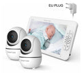 SM70V2  1080P HD Split Screen Video Baby Monitor No WiFi, Baby Camera Monitor, Hack Proof, Remote Zoom/Pan/Tilt, 4000mAh Battery