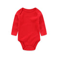 Kiddiezoom Spring Autum1 PCS Solid Unisex Long Sleeve Baby Boy Girl Bodysuits Soft 100%cotton Newborn Onesies Infant clothes