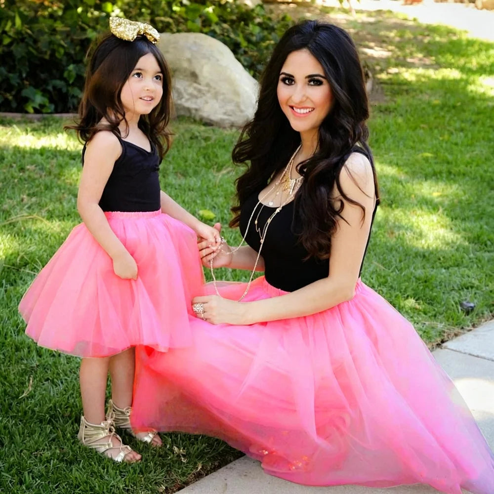Summer Dress Women Casual Family Matching Outfits Mother Daughter Dress Girl Robe Boho Dresses Children's Clothing Vestidos