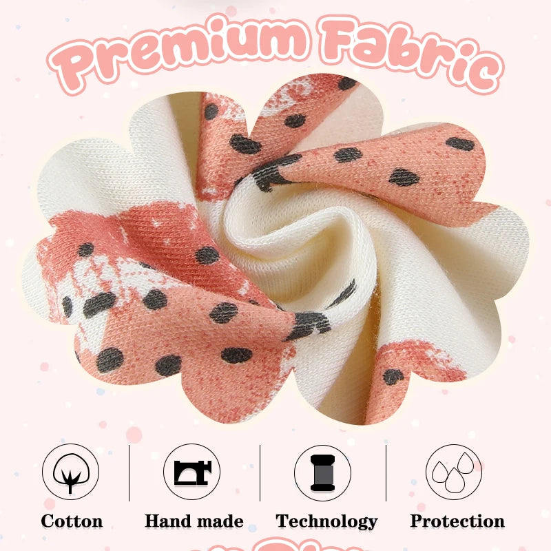 Cartoon Cute Baby Girl Clothing Set Ruffled Sleeveless Bodysuits Heaedband Summer Newborn Clothes 0-24 Months Infant Outfits