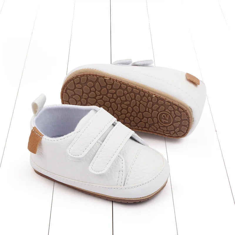 2025 New Fashion Baby Casual Sneaker Spring and Autumn Soft PU and TPR Sole Anti-slip High Quality Hot Selling for 0-18M