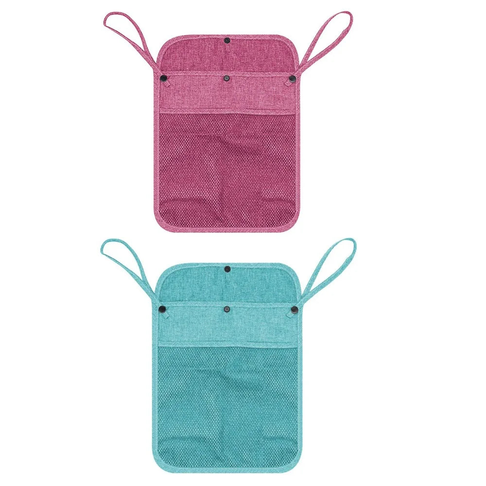 Stroller Mesh Bag Dual Pocket Organizer 2 Pack For Baby Hanging Bag With Large Capacity