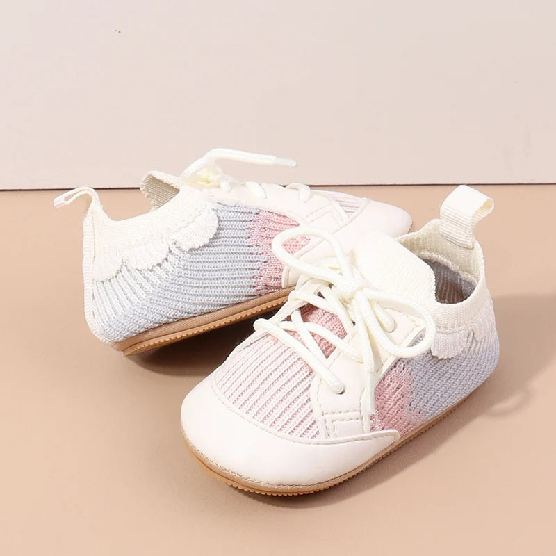 2025 Spring And Autumn 0-18M Baby Boys and Girls Pre-walking Indoor Outdoor Toddler Shoes Casual Sports Style With Soft Sole