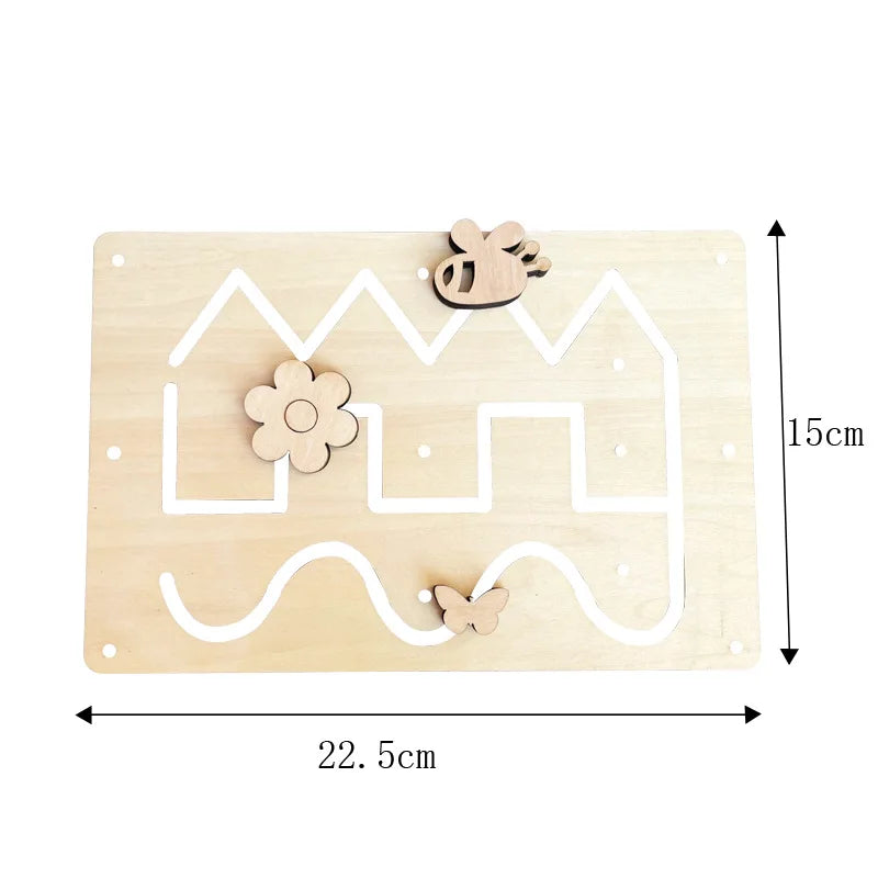 Montessori Busy Board Accessories Wooden Toy for Educational Development and Hands on Learning